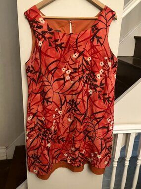 🍦Vintage Coral Floral Shift (🍦=half price!)